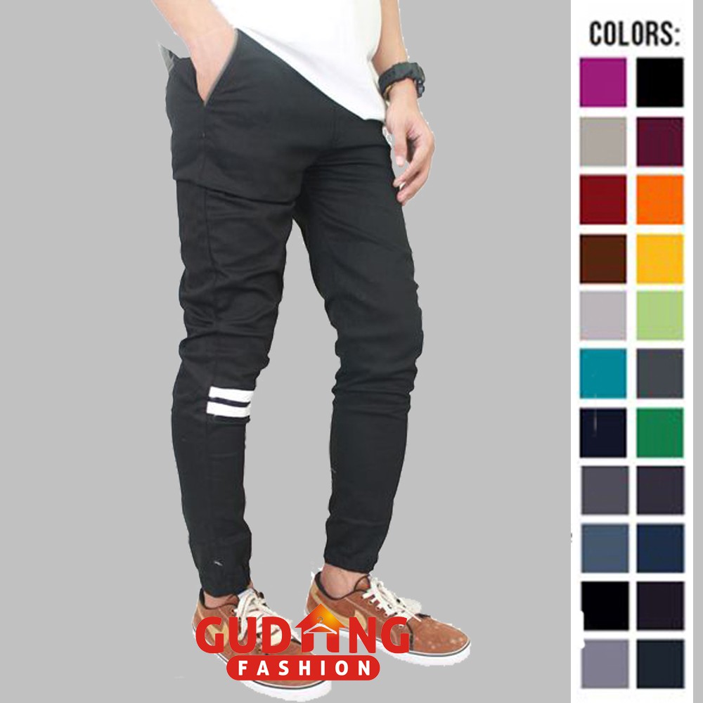 Celana Jogger Naruto Panjang Stretch - Banyak Pilihan Warna CLN (COMB)