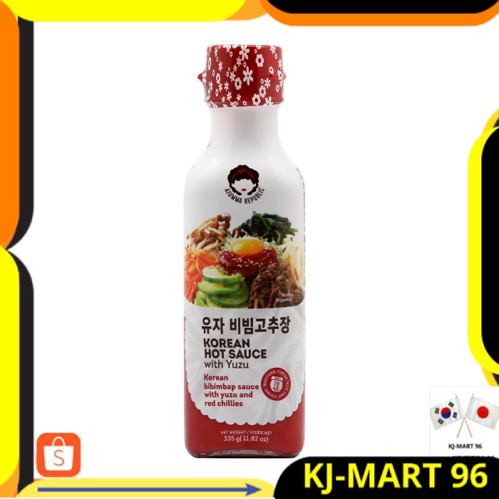 

MAKANAN KOREA/KOREAN FOOD/SAUS KOREA REPUBLIK AJUMMA HOT SAUCE WITH YUZU- SAUS BIBIMBAP 335 G IMPORT