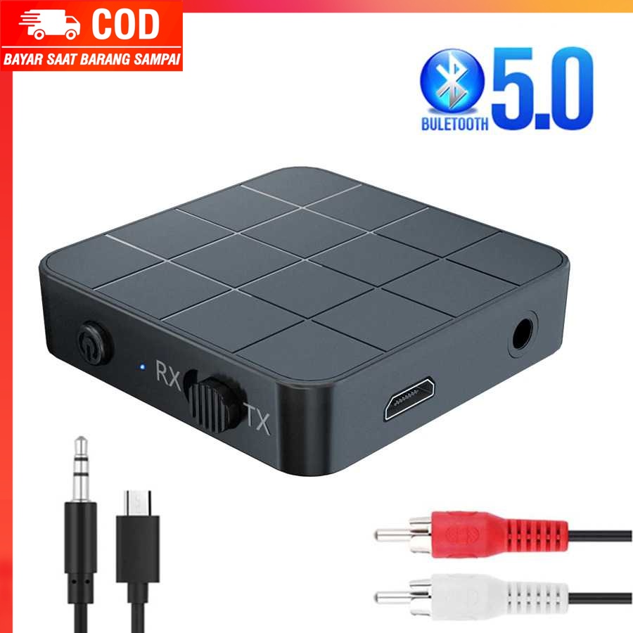 (100% BARANG ORI) TaffSTUDIO 2 in 1 Audio Bluetooth 5.0 Transmitter &amp; Receiver 3.5mm - KN321