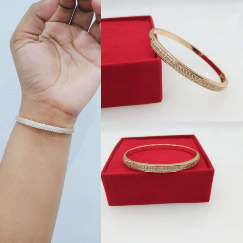 GELANG WANITA BLINK FASHION GELANG KAKU WANITA ANTI KARAT GELANG UNIK