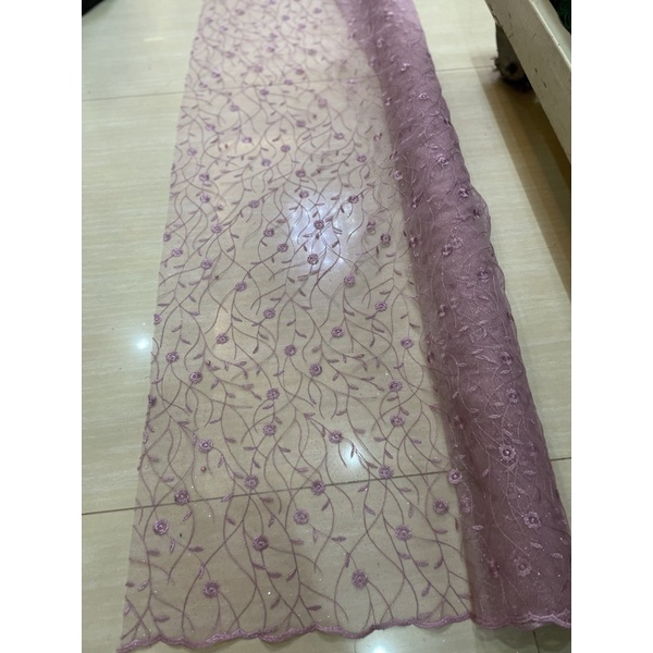 Tulle Motif Bordir J-035