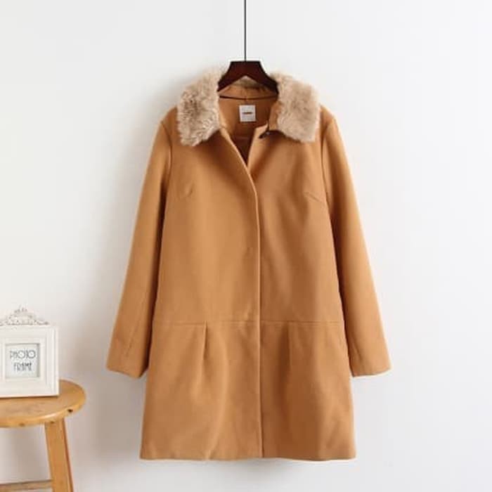 Jaket Mantel Bulu musim dingin wanita / winter jacket bulu domba