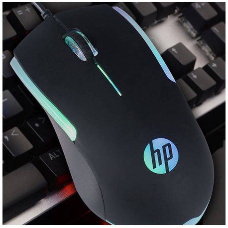 ITSTORE Mouse Gaming HP M160 - 1000DPI RGB USB Wired garansi resmi 1 tahun Optical Mouse USB