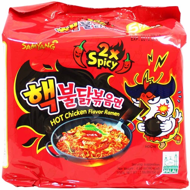 

Samyam hot chicken ramen 5pax