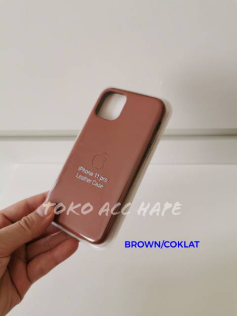 LEATHER CASE SOFT HARD COVER KULIT ORIGINAL IPHONE 11 PRO TERMURAH