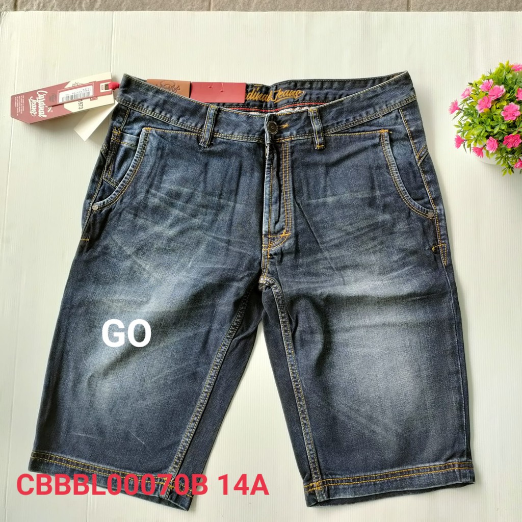 BB CARDINAL CBBBL-1 Celana Pendek Jeans Bermuda Slimfit Reguler Fit Casual Sobek Cowok Dewasa