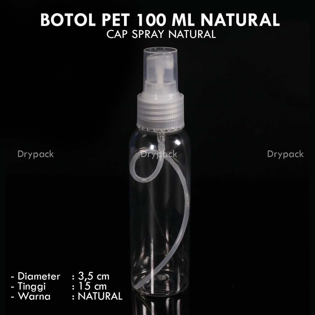 Botol PET 100 ML Natural Spray