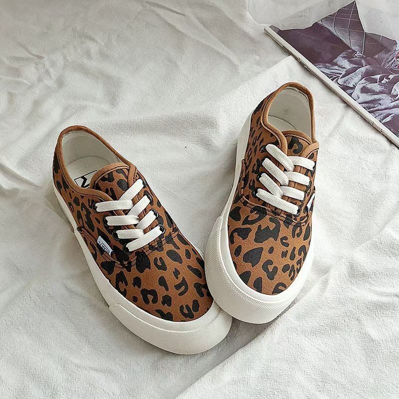 Sepatu Wanita Kanvas Motif Casual Sneakers Shoes Premium High Quality Impor Terbaru