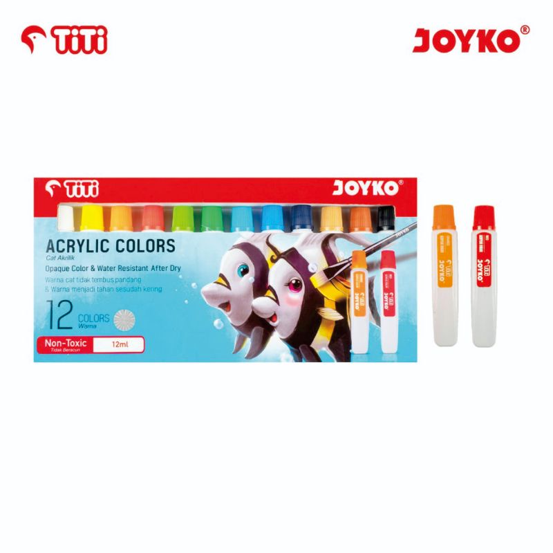 

Acrylic Color Cat Akrilik Joyko TiTi ACC-12ML-12 Warna Colors