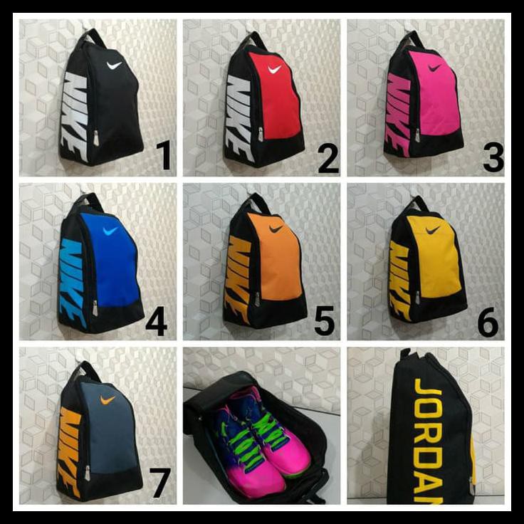 tas sepatu air jordan olahraga / basket / futsal / gym / fitness / - Hitam Nike