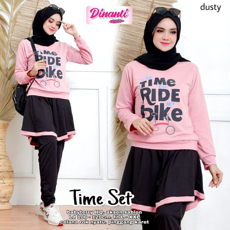SETELAN BAJU OLAHRAGA SENAM BERSEPEDA WORKOUT GYM DLL/FOTO ASLI/TIME SET/BIKE SET