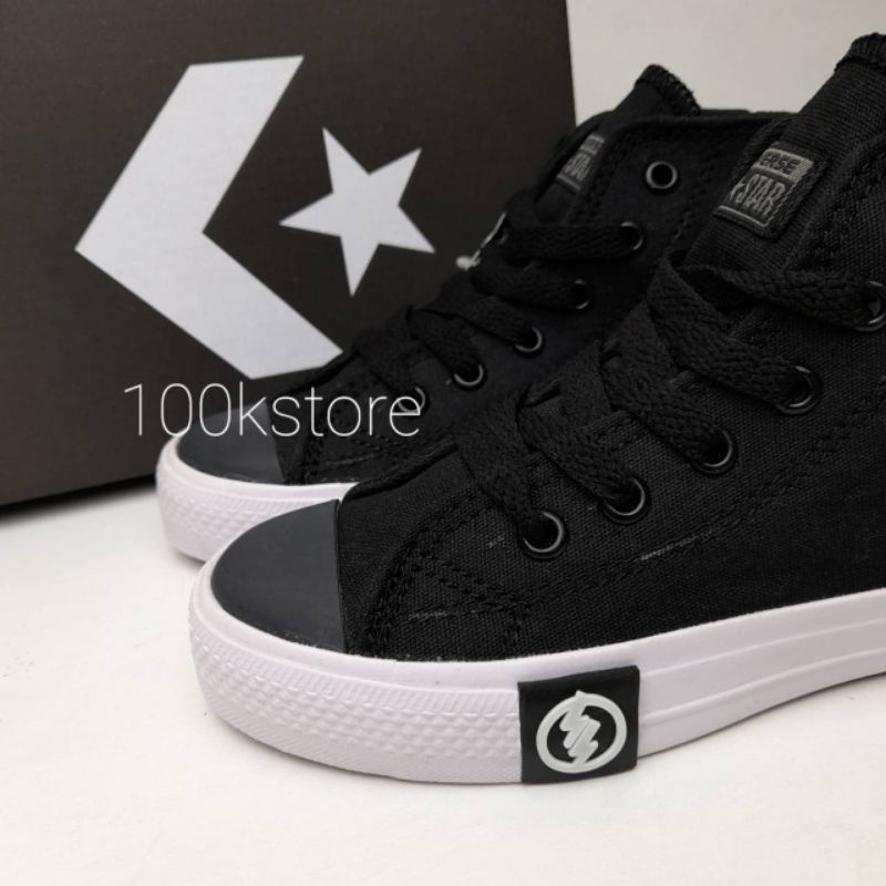sepatu anak laki laki hitam putih high sepatu sekolah anak sepatu converse anak
