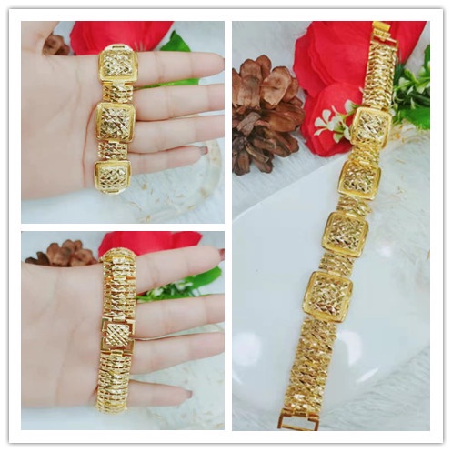 Gelang Xuping Lapis Emas 24K Perhiasan Fashion F48-50