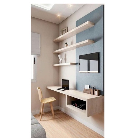 Rak Dinding Tempel Ambalan Minimalis kayu Kamar 100 Cm