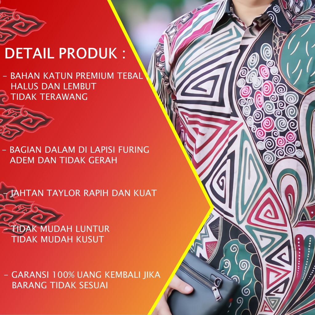 TERLARIS.!! BAJU BATIK PRIA LENGAN PENDEK KEMEJA BATIK PRIA KEREN MODERN BATIK COWOK KEKINIAN PD 013