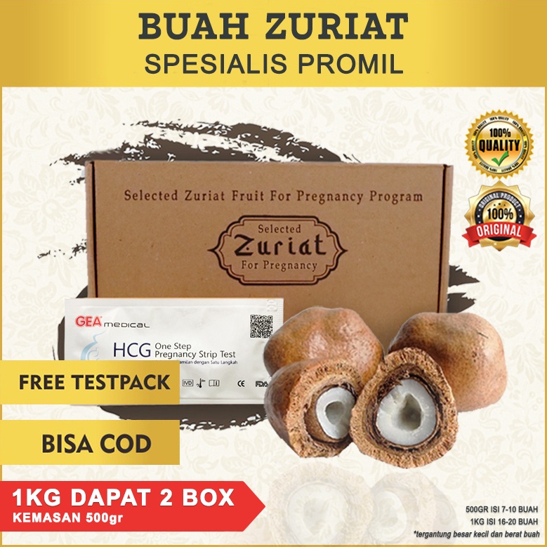 

[ORI] Buah Zuriat Promil 1Kg / Zuriat Mesir Original / Premium Zuriat Promil Gold Free Test Pack