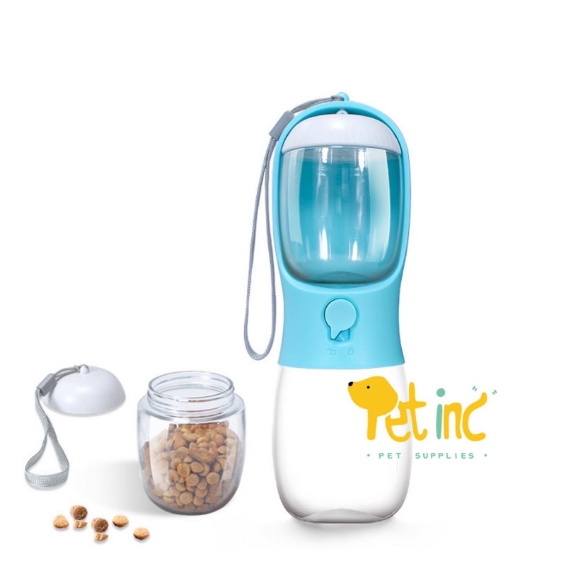 Teemo Korea Pet 2 in 1 Travel Water Bottle &amp; Food Container