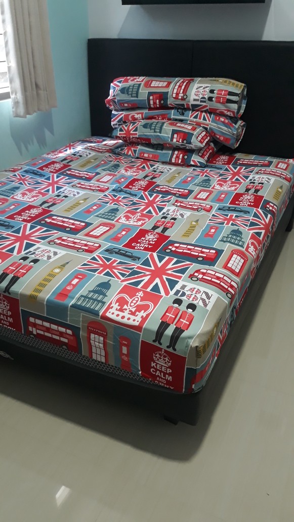 Suamimalasshop Sprei Kendra Minimalis Flat 160x200 Cm