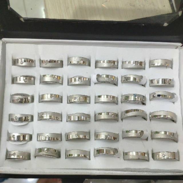 Cincin titanium isi 36pcs dual color