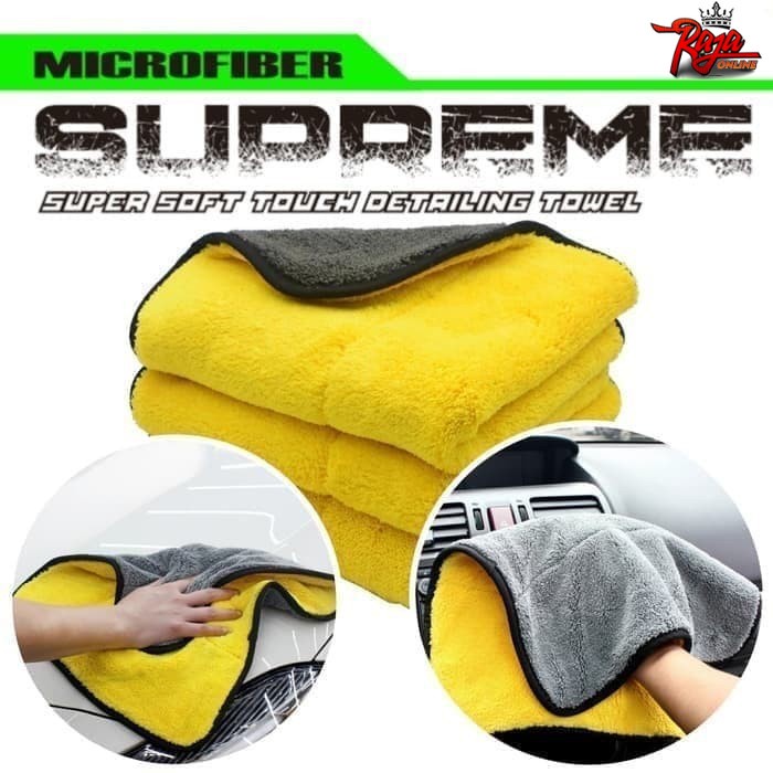 K01- Kain Lap Mobil Serbaguna Microfiber Lembut Tebal