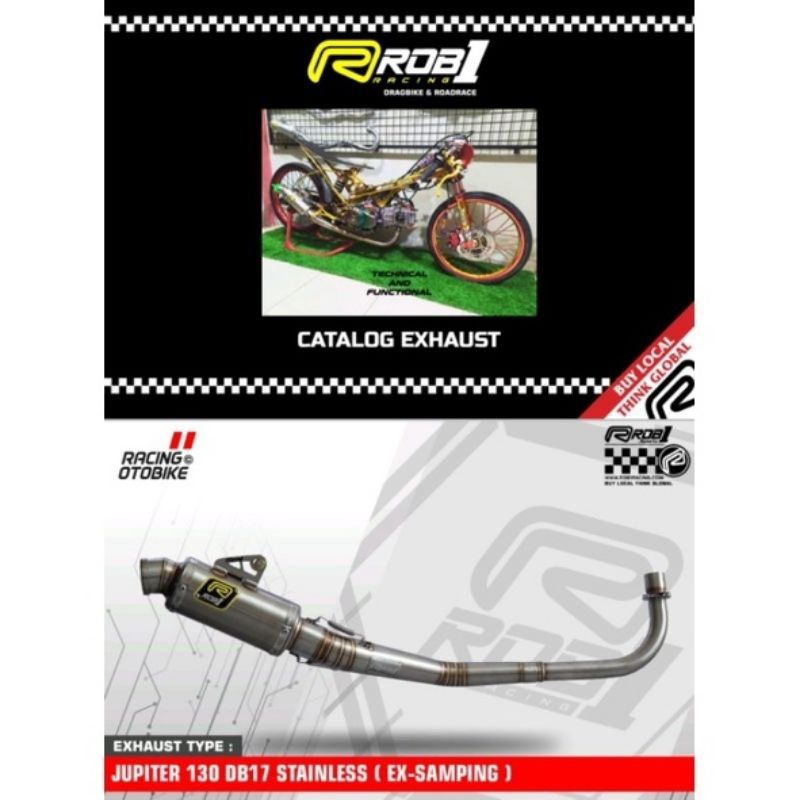 Knalpot Rob1 Jupiter 130 Db17 Stenlis
