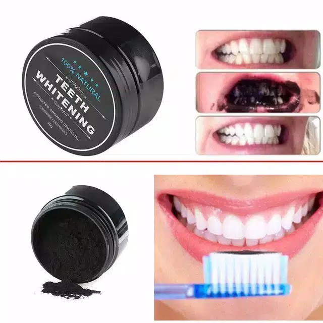 Pemutih Gigi Alami Teeth Whitening Original Activated Organic Charcoal Asli