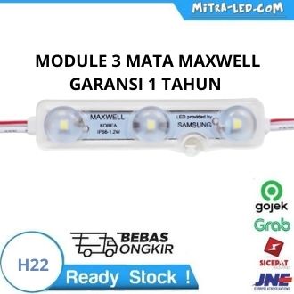 LED Modul Samsung MAXWELL 3 Mata 2835 12V DC 1.2W Dove Waterproof