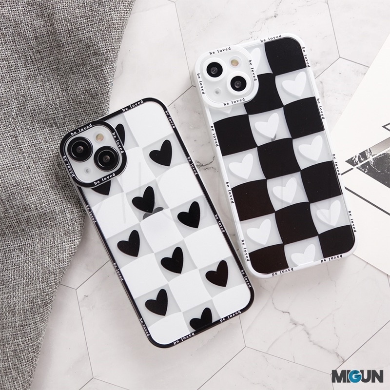 New! Black White Love Case - Softcase for iPhone 7 8 7+ 8+ X XR XSMAX 11 12 13 MINI PRO PROMAX