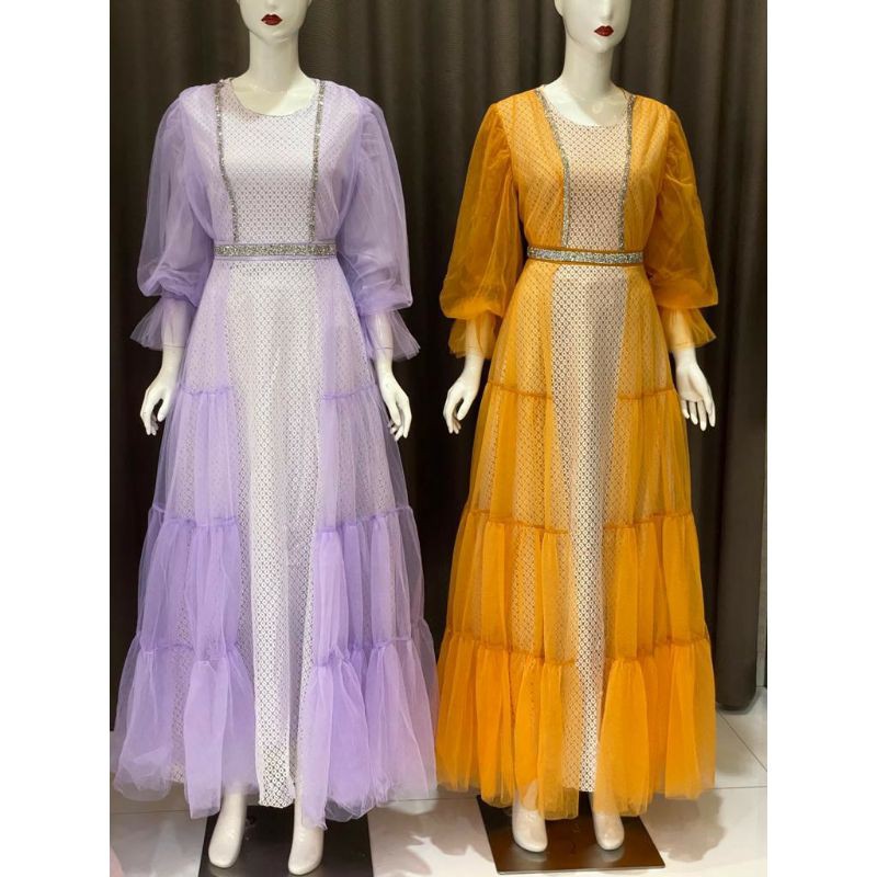 Dress raya collection by vivorie khusus lilac size S