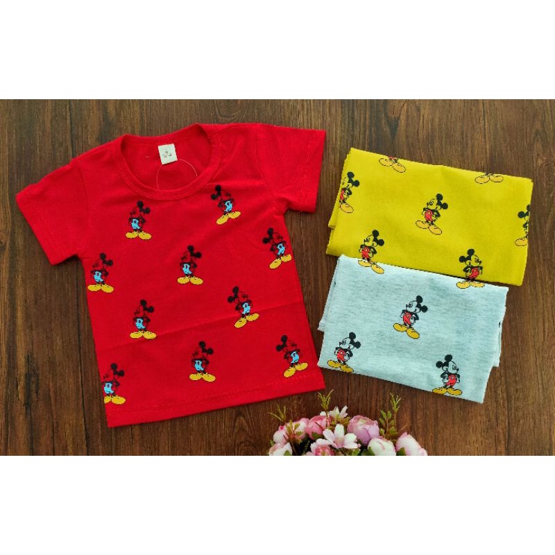 Mickey Mouse / Kaos Import Anak Perempuan Usia 1/2 - 2 TH / Pakaian Anak Import / Grosir Baju Anak I