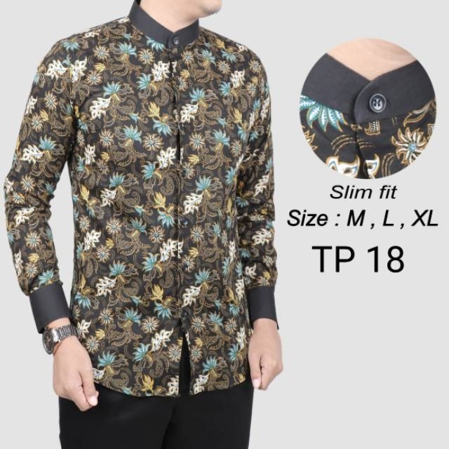 Foyl122 Kemeja Batik Pria Slimfit Mewah Linabatikdistro Unik Baju Batik Pria Best Seller