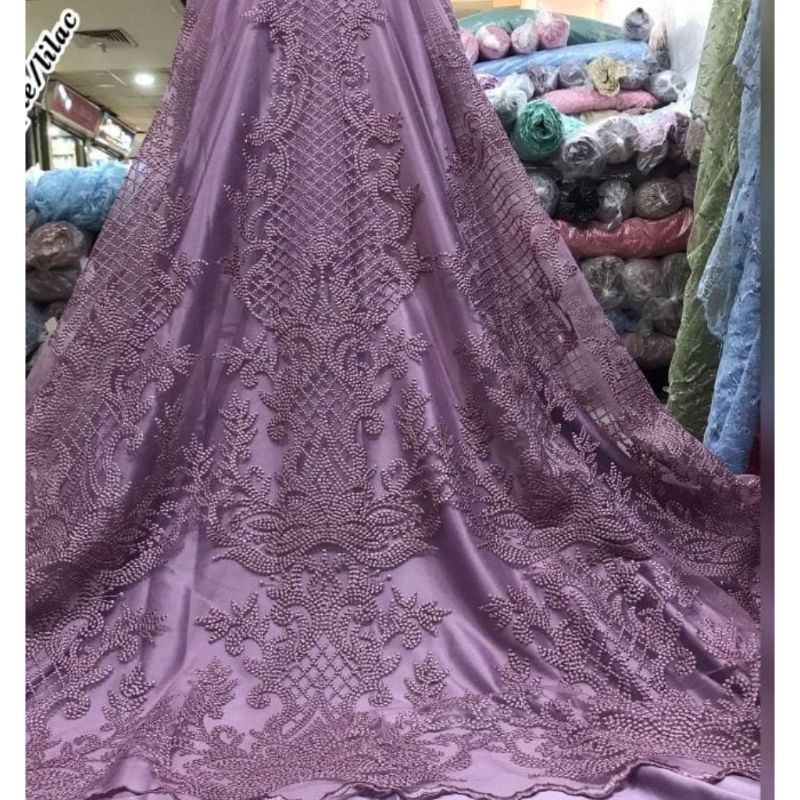 kain Bahan Tile bordir Garden kain kebaya / kain meteran