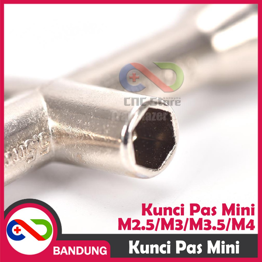 KUNCI PAS BAUD HEXAGONAL NUT MUR 2MM 2.5MM 3MM 4MM M2 M2.5 M3 M4 JP2 JP2.5 JP3 JP4