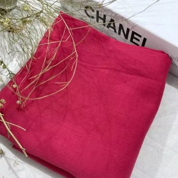 kerudung jilbab segi empat bahan katun paris polos premium warna pink / hijab segi empat paris pink 