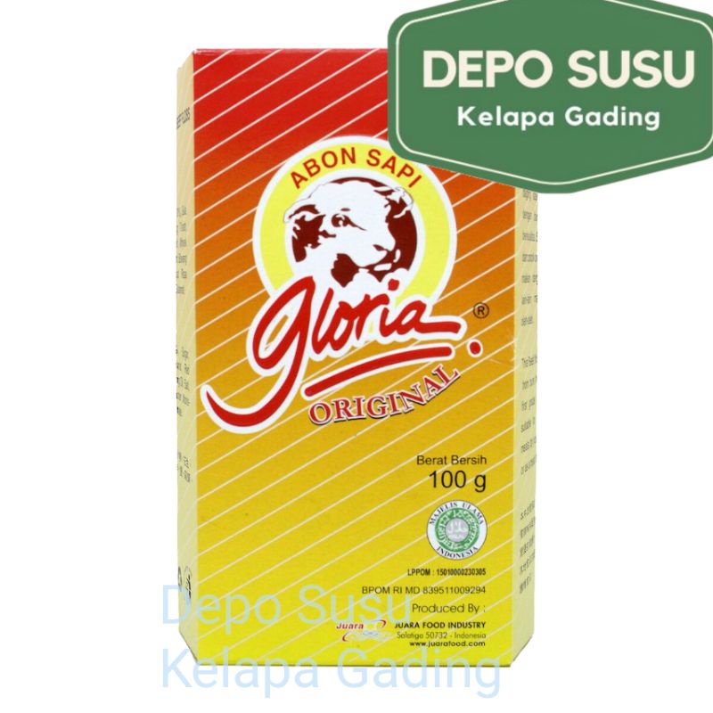 Abon Sapi Gloria 100gr Original Pedas Bawang | Ayam 100 gr Gram Halal Viral