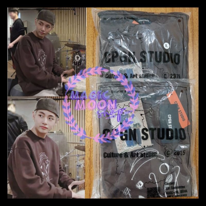 BTS V OUTFIT COMPAGNO SWEATSHIRT V TAEHYUNG READY SZ M DAN L OFFICIAL(TOLONG BACA KET)
