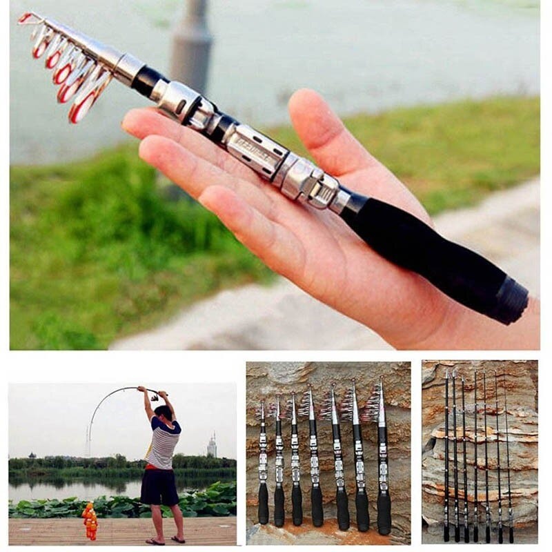 Joran Pancing Antena Tongkat Pancing Portable Telescopic 1.5M