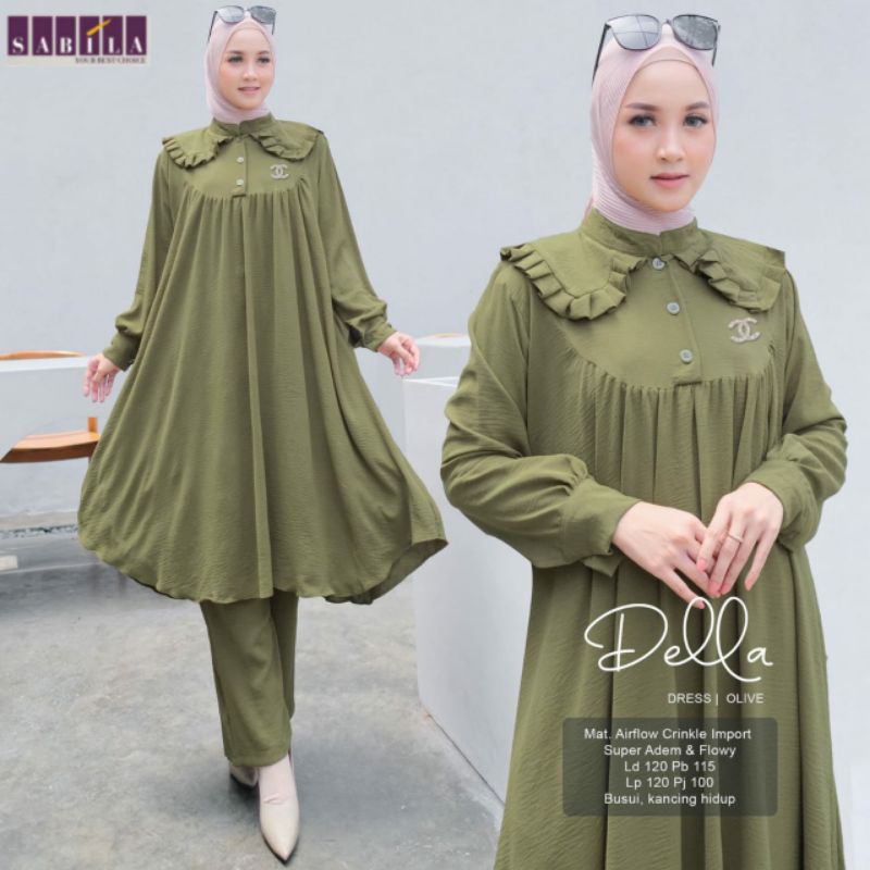 DELLA SET SETELAN CRINKLE AIRFLOW JUMBO LD 120 XXL