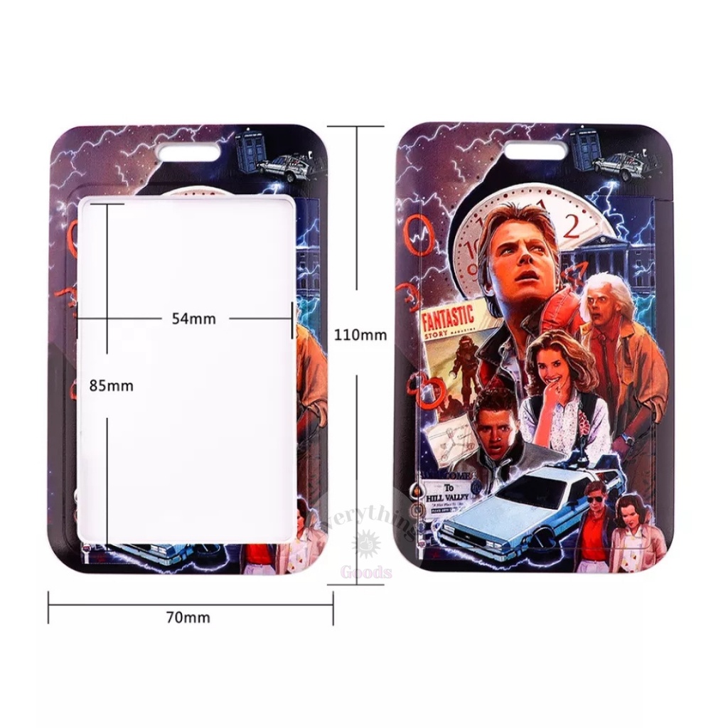 

Everything Goods - BH000062 Back to the Future Badge Holder ID Card Holder Name Tag Lucu