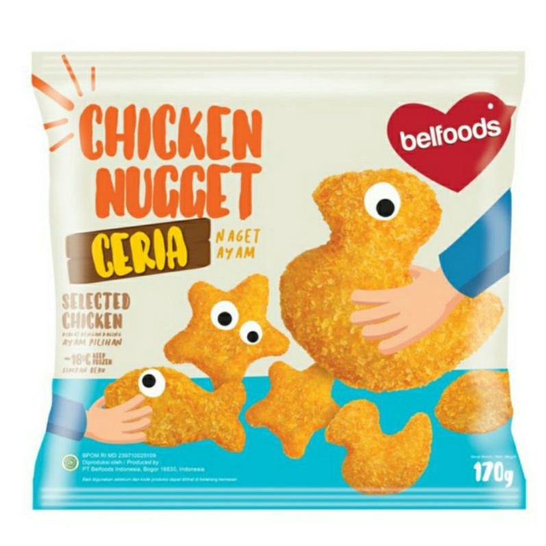 

BELFOODS CHICKEN NUGGET CERIA SP 170 GR