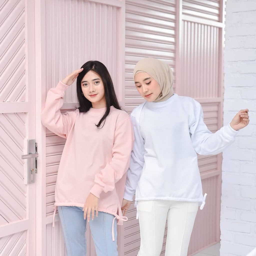 Nara Grosir - Sella Kerut Sweater l Fashion Sweater Terbaru