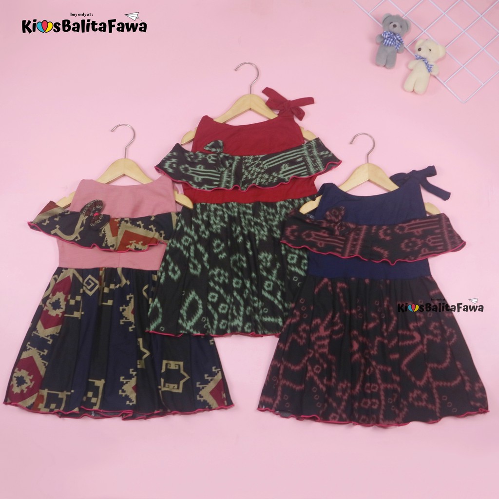 Dress Rachel uk 3-4 Tahun / Dres Kensi Pakaian Export Quality Anak Perempuan Gaun Baju Pesta