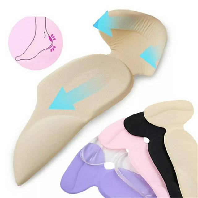 T-Shape Silicone Gel Heel Protector Shoe Pad Arch Silikon Bantalan Tumit Insole