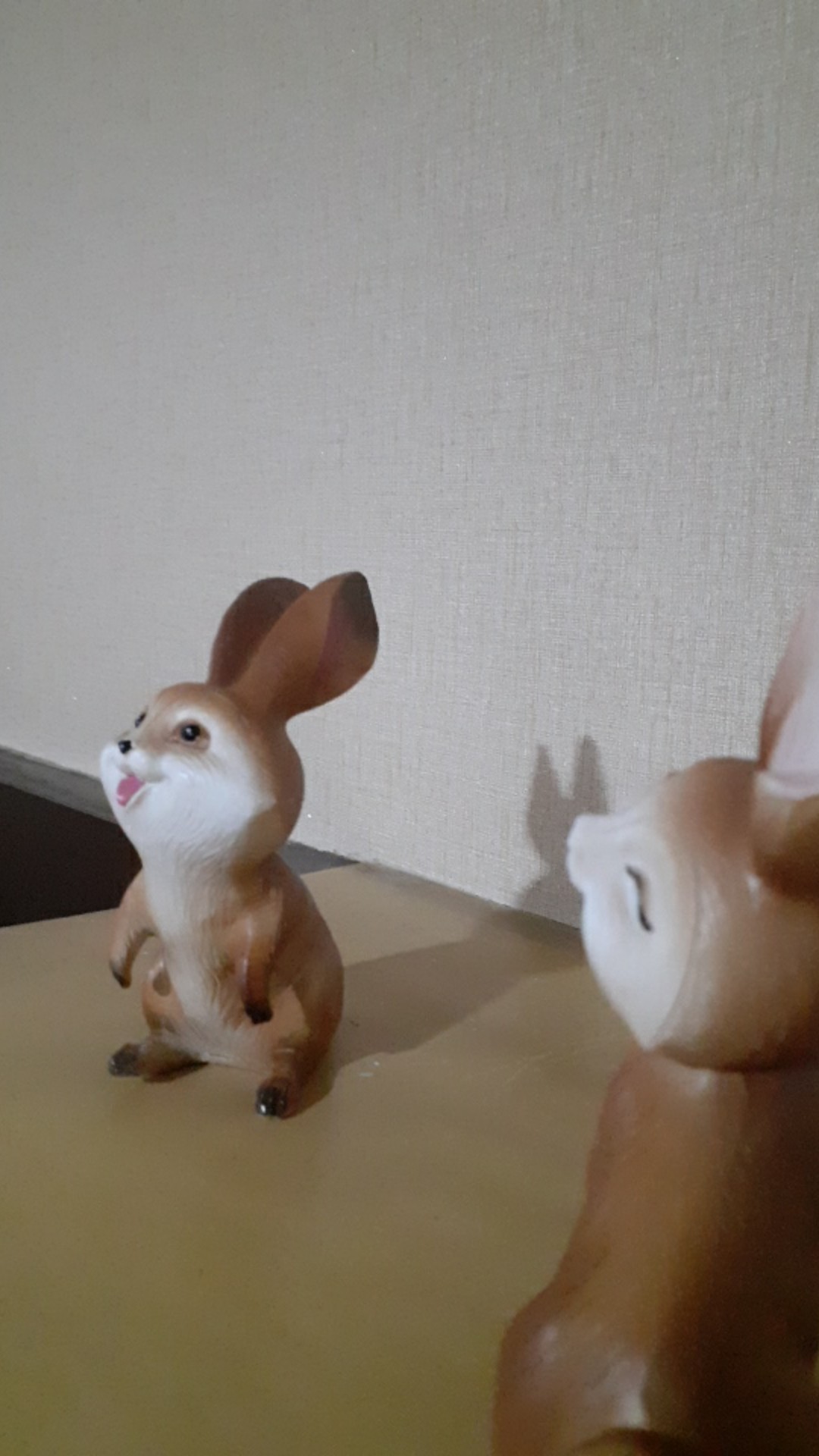 Sale !!! Brown Rabbit Resin Doll - Patung Boneka Pajangan Kelinci