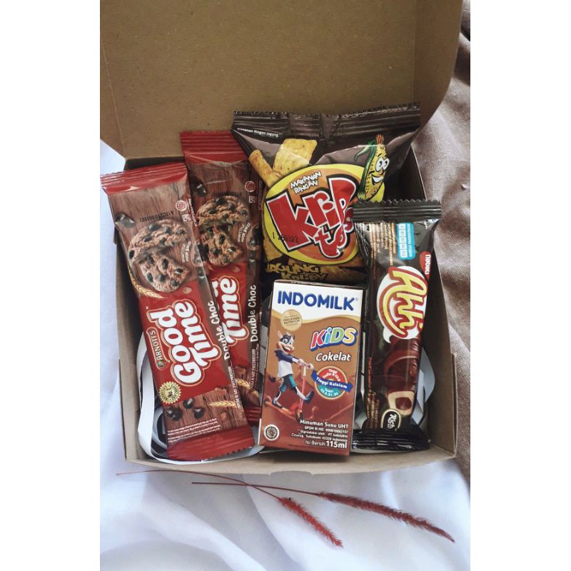 

MINI SNACK BOX/HAMPERS JAJAN PAKET #BROWN