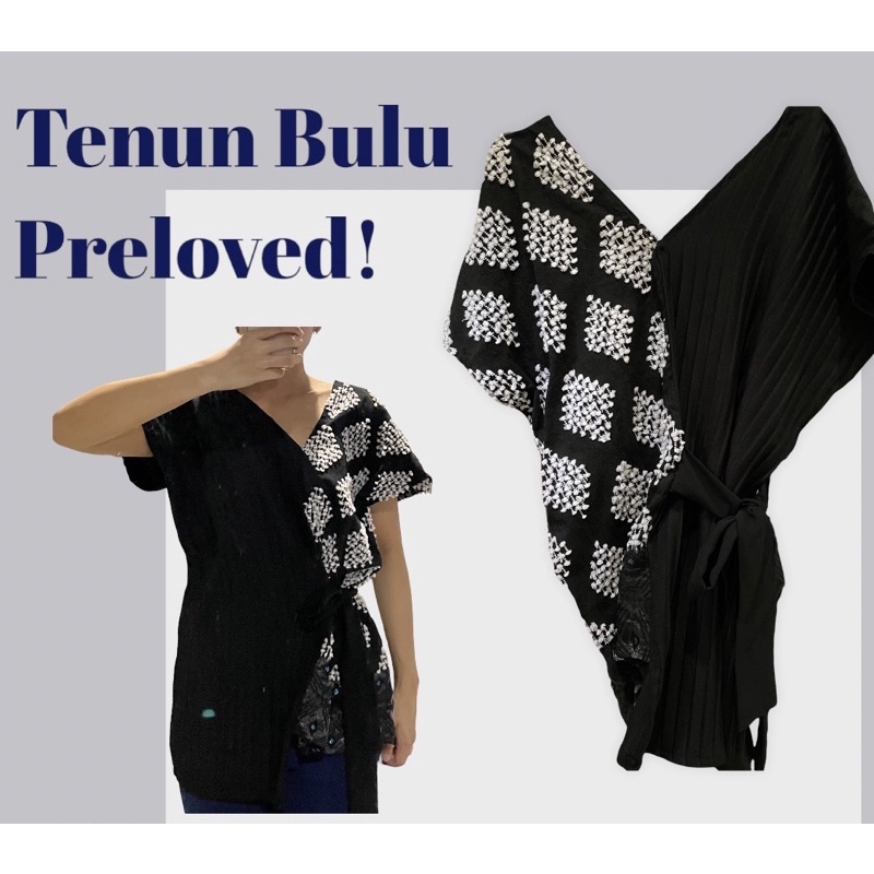 Atasan Tenun Bulu & Pleats