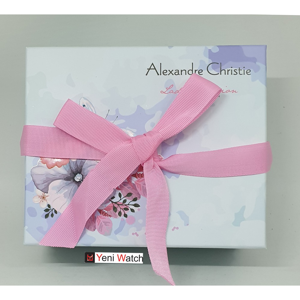 Alexandre Chistie Ac 2674 Rose Gold Biru Original