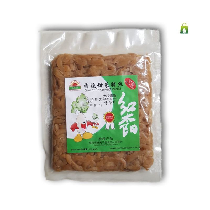 

Lobak Manis - Sweet Preserved Radish - Caipo 250g