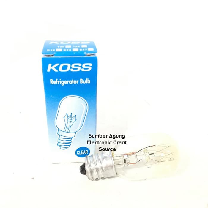 Lampu Kulkas E12 Koss Clear Refrigerator Bulb