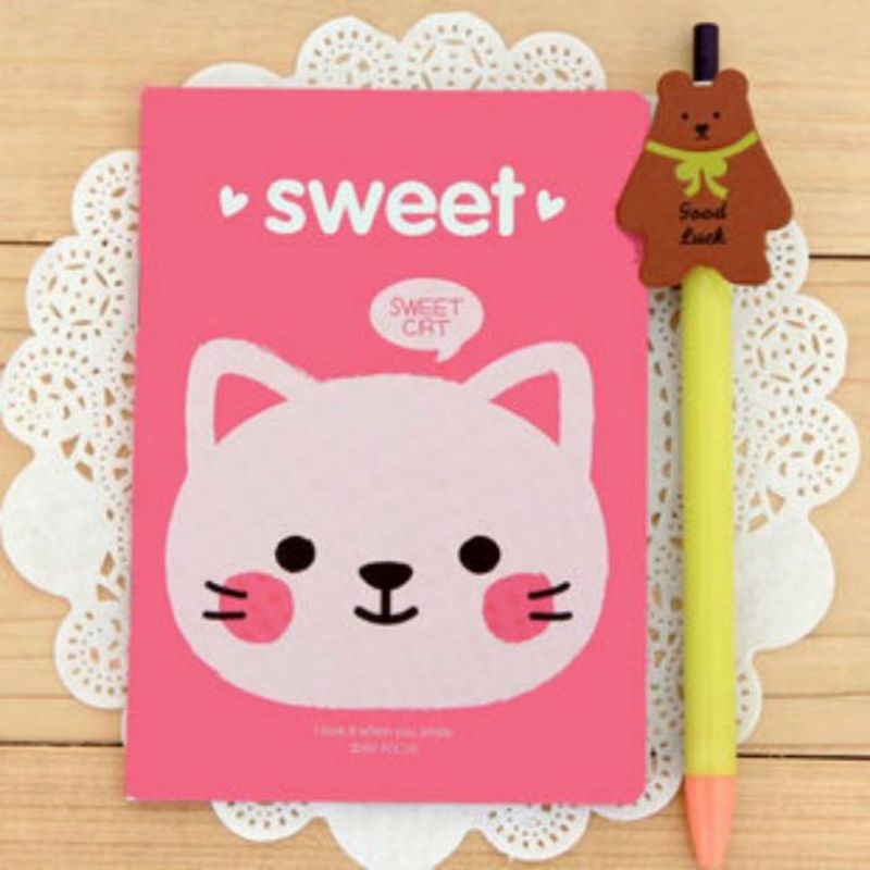

buku tulis mini/ mini book animals imut 6th
